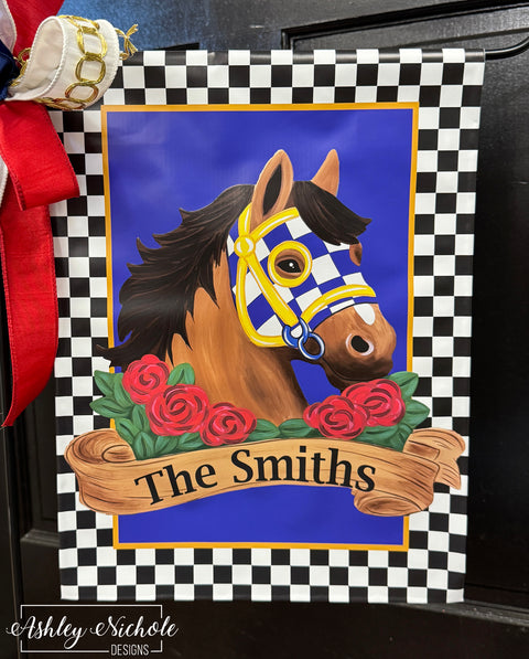 Derby Day Darling - Vinyl Garden Flag