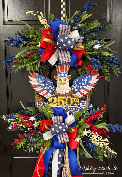 America's Freedom Eagle Patriotic Wreath