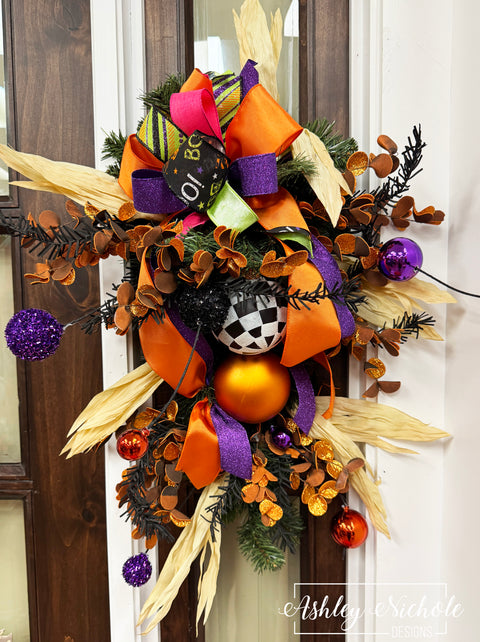 26" Decorated Lantern Swag - Sassy Halloween