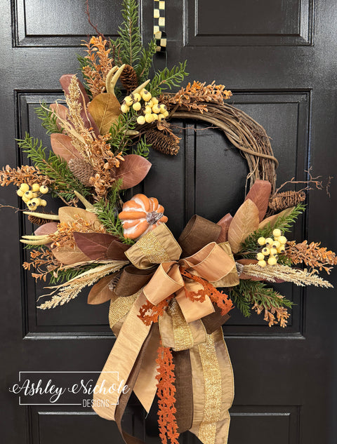 Natural Woodland Fall Wreath