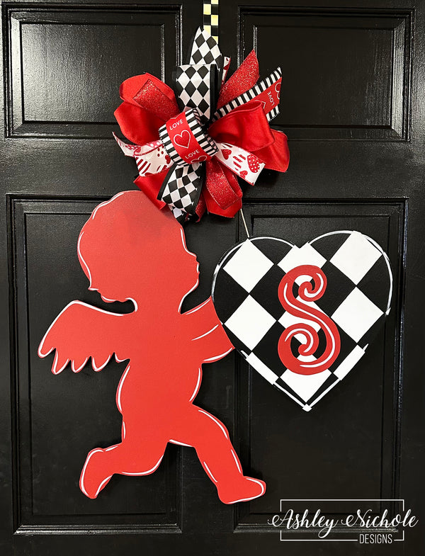 Cupid Valentine Door Hanger Ashleynichole Designs