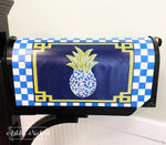 Pineapple - Chinoiserie Vines - Magnetic Mailbox Cover