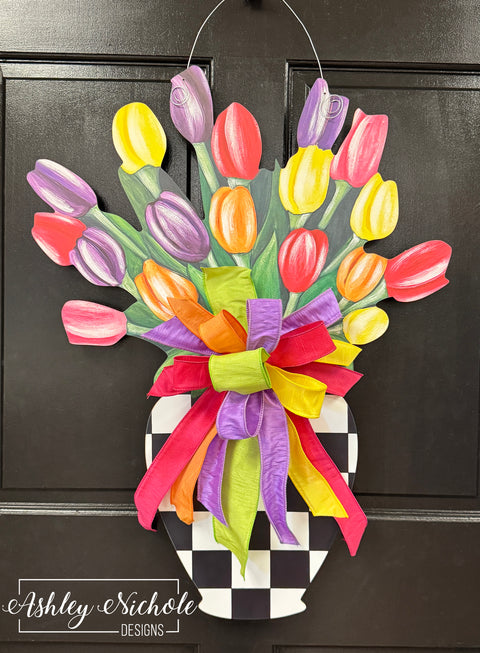 Tulips in Bloom - Door Hanger (UV Printed Only)