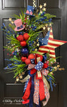 Tea Stained Americana Star Wreath