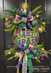 It's A Mardi Gras Parade Wreath