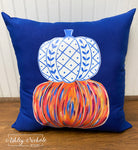 Custom - Abstract Chinoiserie Pumpkin Stack Pillow
