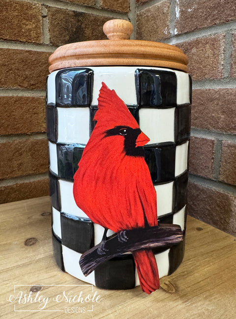 Spring Cardinal - Summer Mini Piece (Magnet/Velcro)