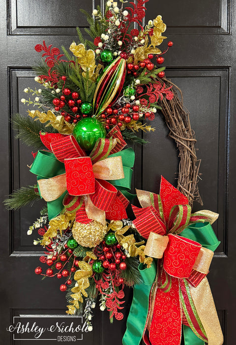 All Dressed Up For Christmas Wreath