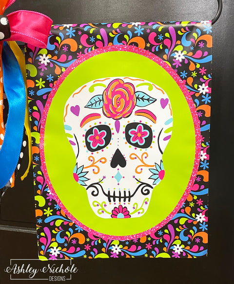 Sugar Skull - Vinyl Garden Flag