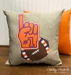 Custom-Team Fan Finger & Football Pillow