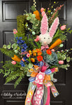 Hippity Hoppity Easter Bunny Moss Wreath