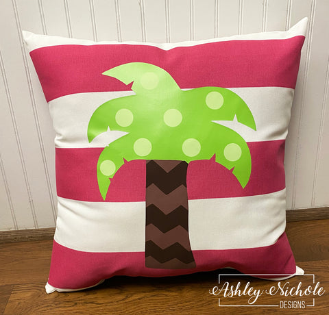 Custom-Palm Tree Pillow