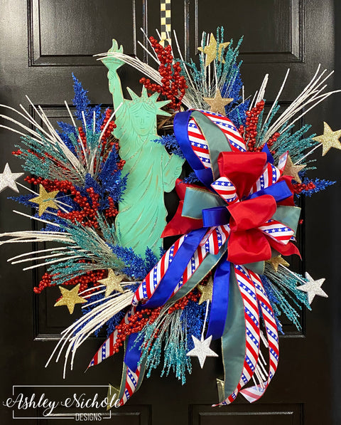 The Elegant Lady Liberty Wreath