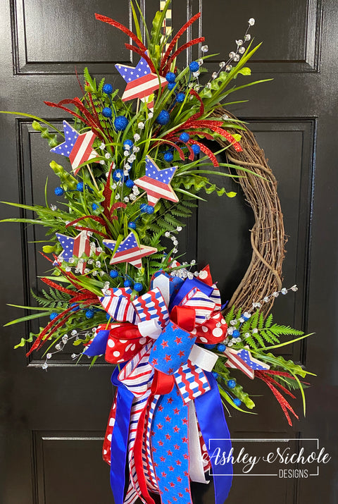 "Oh My Stars" Patriotic Wreath