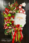 Santa - Jolly St. Nick Christmas Wreath (Oversized)