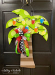 READY TO SHIP - Palm Tree-Christmas-Door Hanger