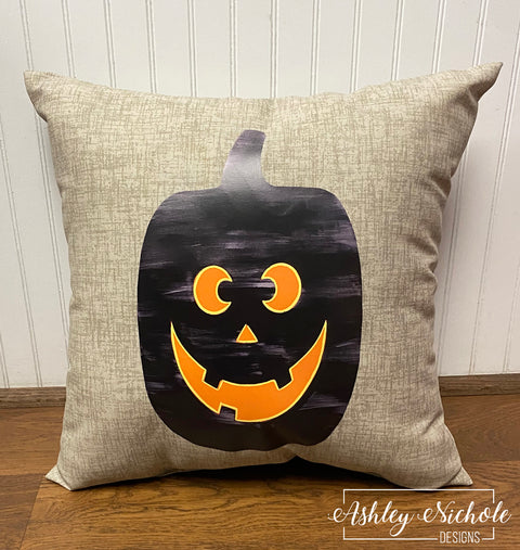 Custom - Rustic Jack-O-Lantern Halloween Pillow