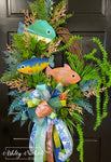 "Fishy Fishy" Beach Oval Wreath