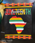 Juneteenth FREEDOM (Africa) - Vinyl Garden Flag