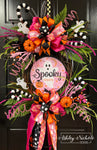 Just Us Girls Ghost Halloween Wreath