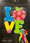 LOVE School Door Hanger