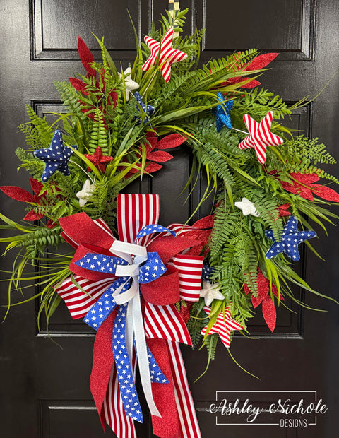 Liberty Star Patriotic Wreath