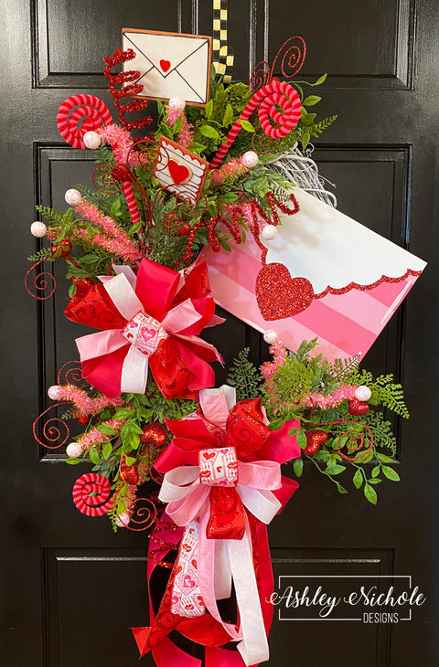 Love Letter Valentine Wreath