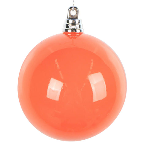 3" High Gloss Ball Ornament - Orange