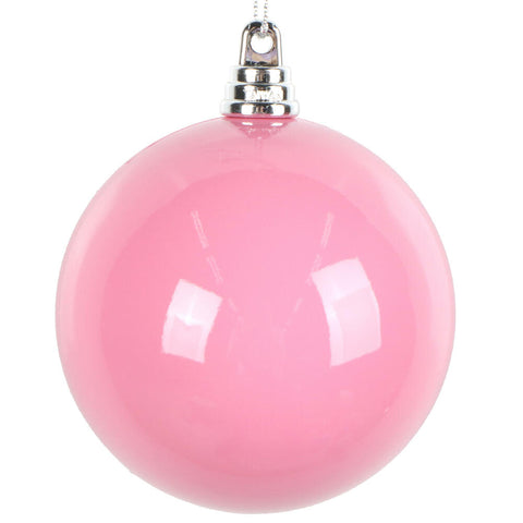 3" High Gloss Ball Ornament - Pink