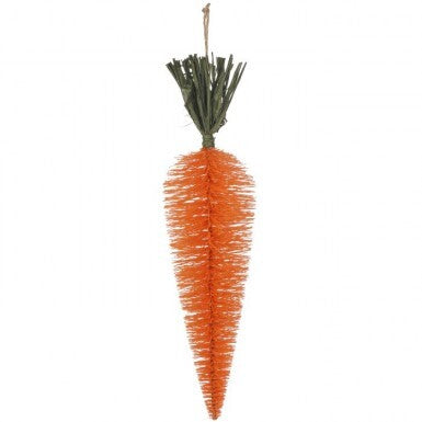 18" Glitter Bristle Carrot - Orange