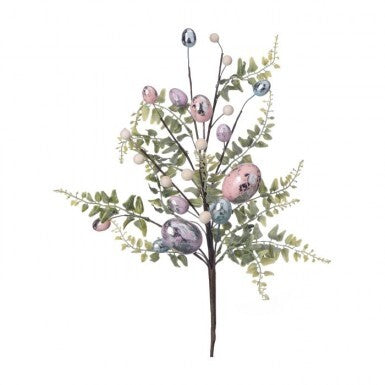 18" Vintage Chocolate Egg Spray - Pastels