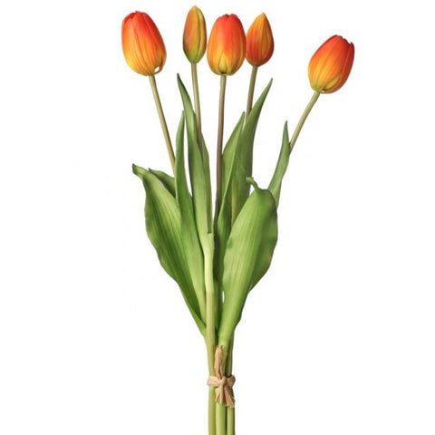 15.25" PL Soft Touch Tulip Bundle - Orange