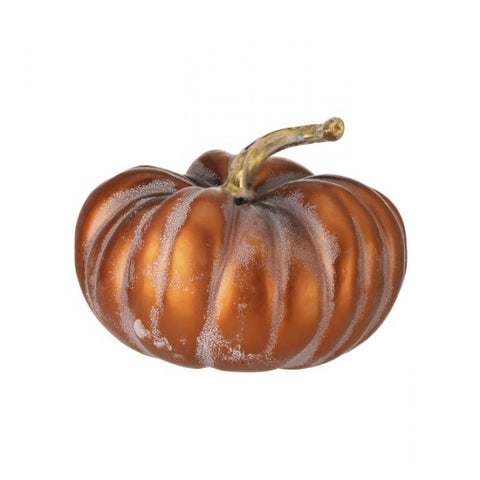 9" Metallic Autumn Latex Pumpkin - Copper