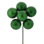 60mm Matte Stem Ball x6 - Green