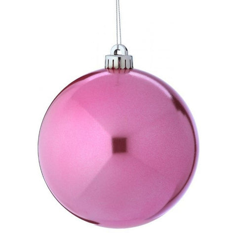 100mm CP Pearl Ball Ornament - Pink