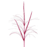 34" Glitter Mica Triple Spike Grass Spray - Hot Pink