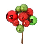 8" Sequin Ball/VP Mixed Ball Pick - Red & Green