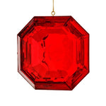 6" Acrylic Square Precious Gem Ornament - Choose Color