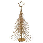 20" GLITTER W/BEAD AND STAR TREE