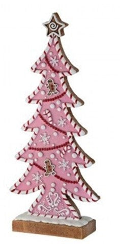 15" Resin Candy Tree - Pink