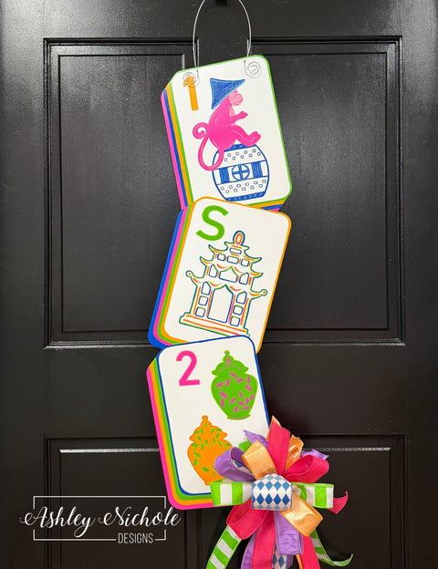 Mahjong Party Stack - Door Hanger (UV PRINTED Only)