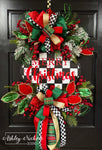 "Merry Christmas" Plaque Oval Wreath