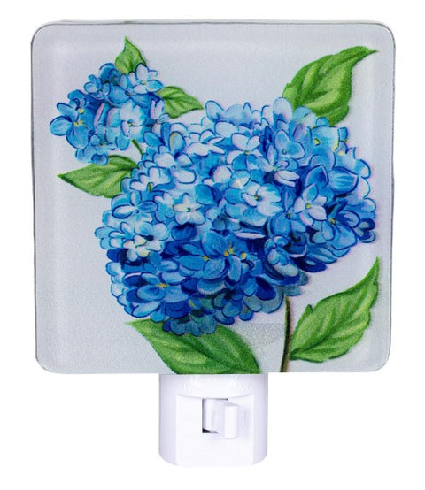 5.25" Viva Style Hydrangea Night Light - Glass