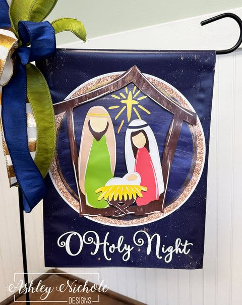 Nativity Scene Christmas - Vinyl Garden Flag