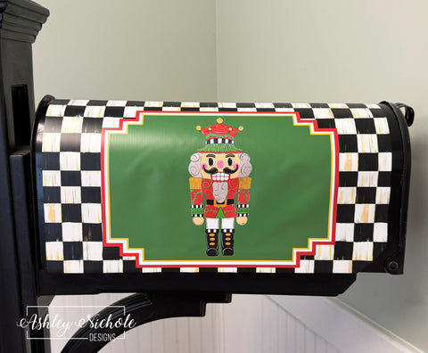 Nutcracker - Christmas Elegance - Magnetic Vinyl Mailbox Cover