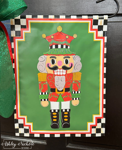 Nutcracker - Christmas Elegance - Vinyl Garden Flag