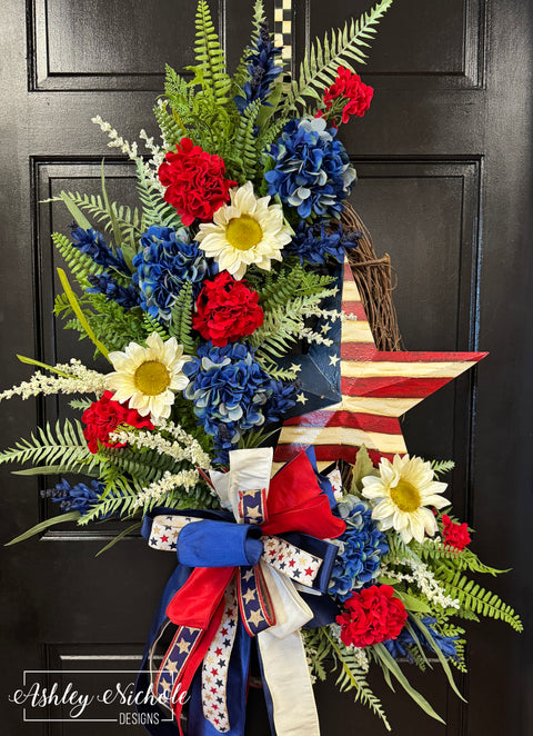 "Old Glory" Patriotic Wreath