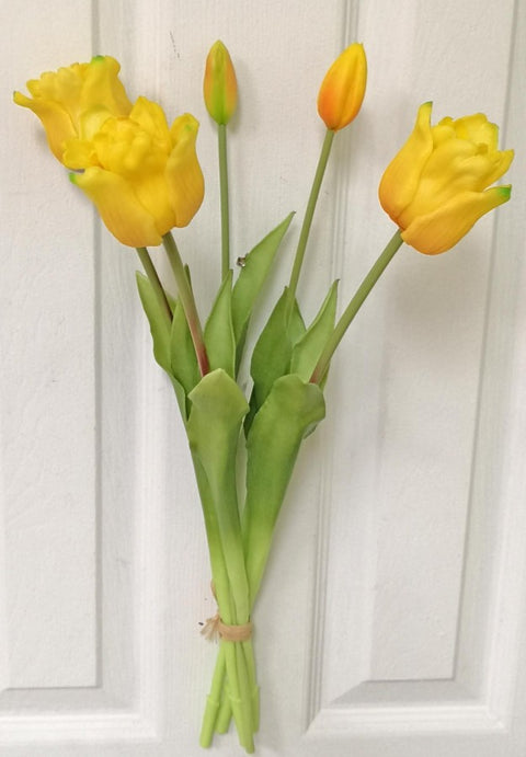 18.5" Lily Tulip Bundle x5 - Yellow