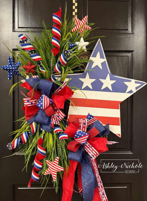 Patriotic Star Wreath