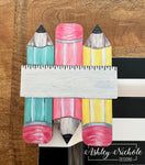 Pencils & Ruler - Mini Piece (Magnet/Velcro)